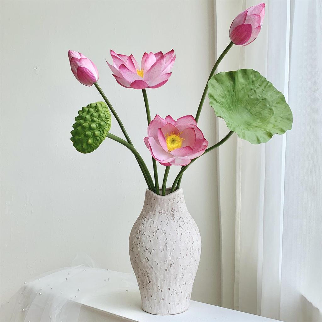 3D Printed Chinese Style Lotus Flowers: Artificial Lotus Leaves & Pods for Decoration & Photography Props