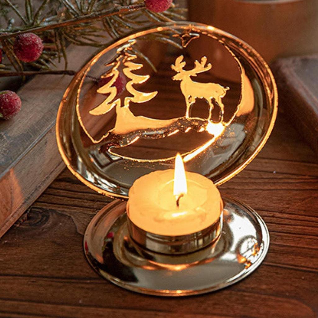 Candle Holder for Tealight Projection Stand Candelabra Home Dining Room Christmas