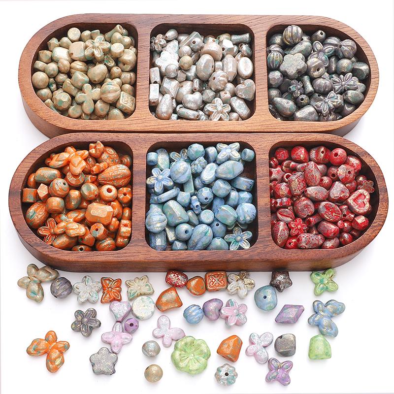 10g/bag 5-20mm Acrylic Imitation Picasso Blend Beads DIY Bracelet Necklace Earrings Jewelry Accessories