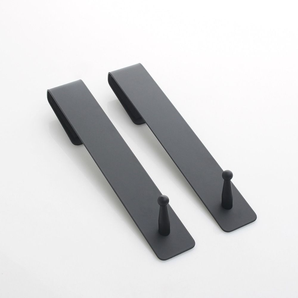 Stainless Steel Over Glass Door Towel Rack Rust-proof Bathrobe Hanger  Kitchen