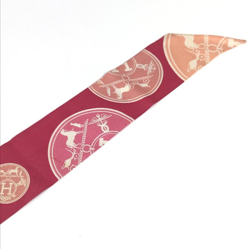 Hermes Twilly Scarf Silk Pink