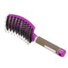 Curved Boar Bristle Hair Brush Massage Comb Detangling Hairbrush for Women