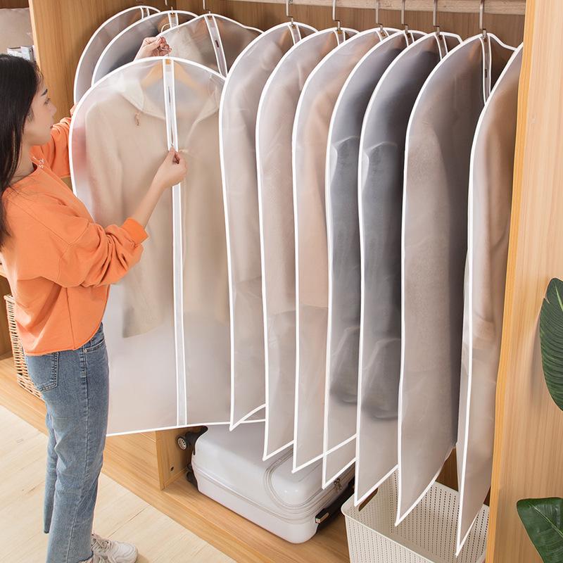 Funda de Polvo Lavable de PEVA Transparente para Ropa, Abrigos y Trajes