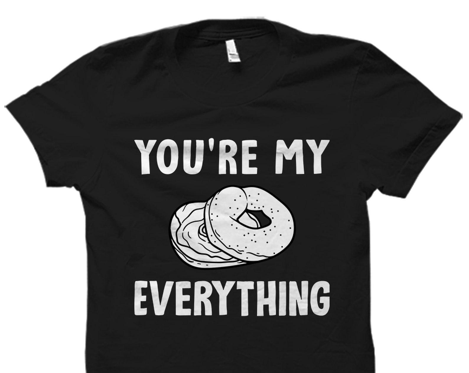 Bagel Lover Shirt. Bagel Lover Gift. Funny Bagel Shirt. Breakfast Shirt. Bagels Shirt. Gift For Bagel Lover Bagel Gift Couples Shirt #OS4795 S