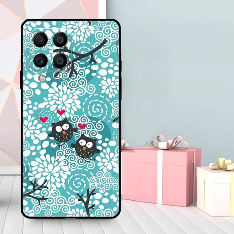 Cute Owl Cartoon Case For Samsung Galaxy M56 M52 M32 M53 M16 M11 M21 M31 M35 M12 M13 M14 M15 M36 M55 M34 M54