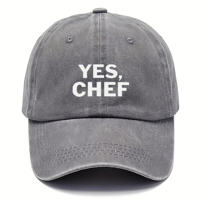Vintage Baseball Cap YES CHEF Adjustable Baseball Cap  100 Rayon Vintage Washed Unisex Trucker Hat for Men  Women