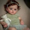 22 Inch Cute Tutti Reborn Doll 60cm Handmade Rooted Hair Simulation Doll Wear Beautiful Knitted Clothes Cotton Body Rebirth Doll Children Playmate Toy