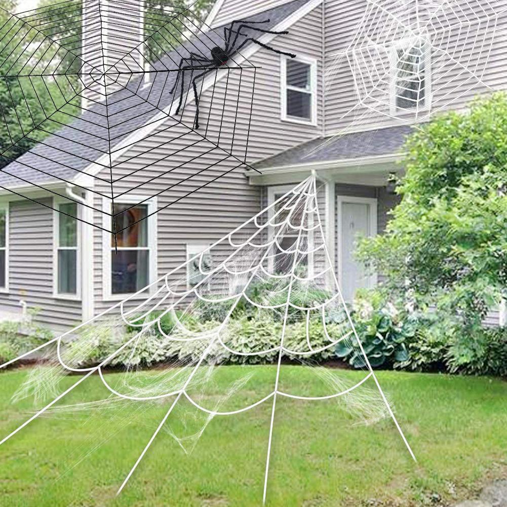 High-quality Halloween Horrible Spider Web Ideal For Spooky Party Decorations