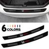 AAAHU1 Carbon Fiber Car Trunk Rear Bumper Protection Film Guard Sticker For Fit Civic Jazz CITY Accord CR-Z VTEC Vezel Insight