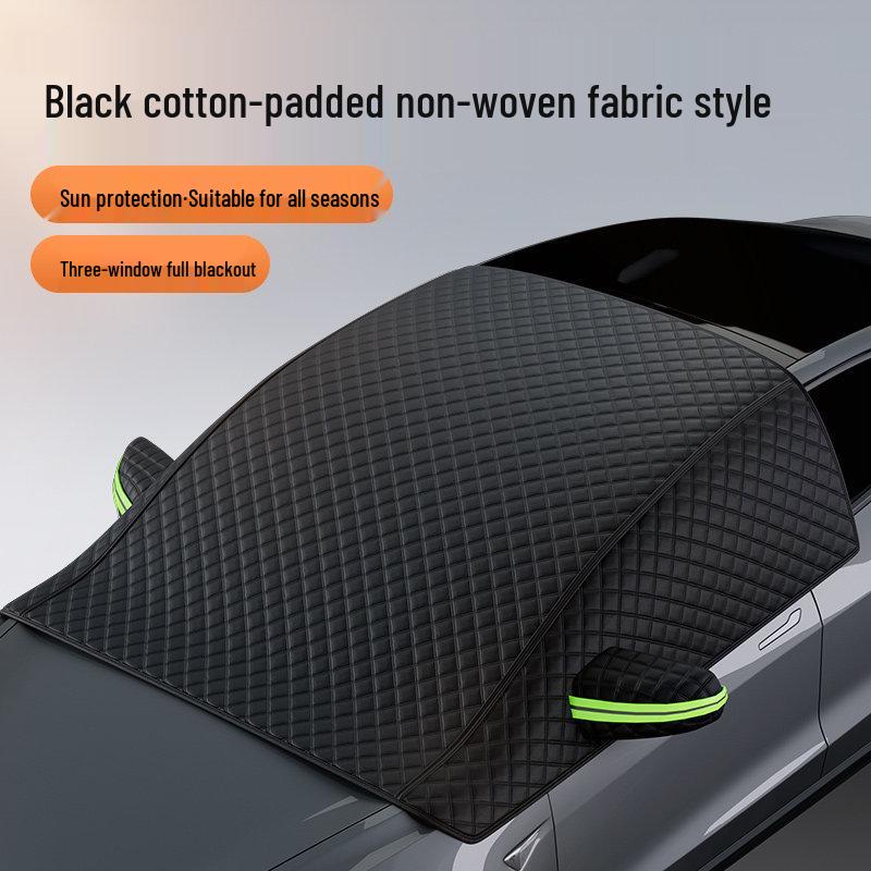 

Car Half Cover: Sunshade, Heat Insulation, Rainproof, Anti-Hail, Non-Woven, Waterproof Protection Car Model Notes