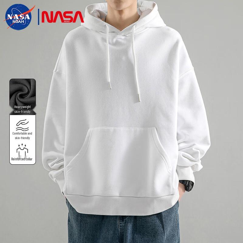 NASA NOAH Men's Heavyweight Solid Color Hoodie