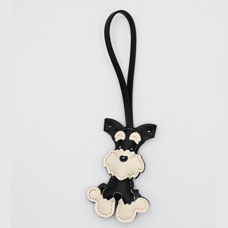 

Мультяшный Милый Подвеска-брелок Собака Шнауцер Для Женщин Мужчин Кольцо для Ключей от Машины Креативные Аксессуары для Украшения Рюкзака Подарки