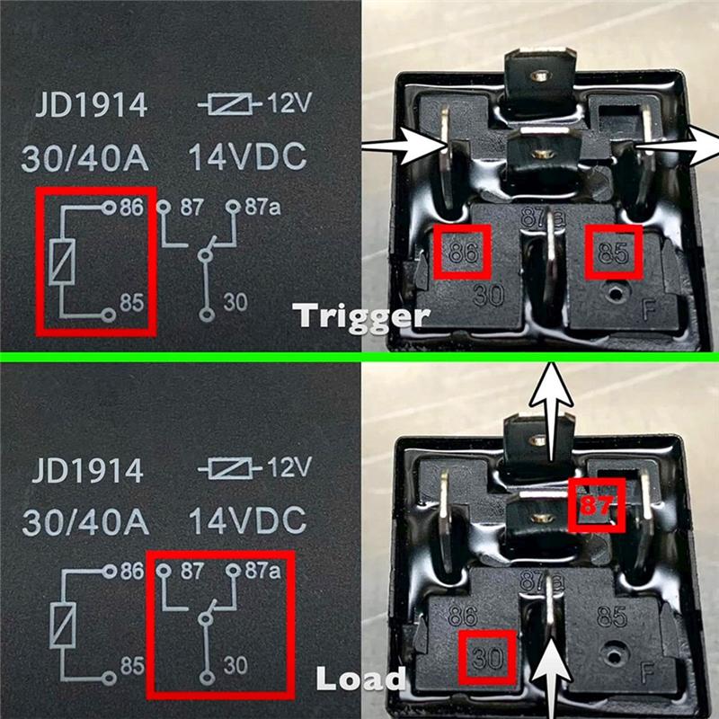 Portable 10 Pack 30/40 AMP Waterproof 5-Pin 12V Relay Switch For Automotive Marine Relays For Boats Auto Fan Cars Parts Accessor