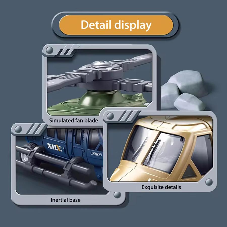 Army-Design Superior-Grade Children’S High-Standard Helo First-Class Toy Top-Grade Alloy First-Class Airplane First-Class Simulation