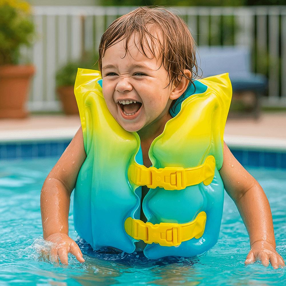 Anti Rollover Child Buoyancy Vest Adjustable Swimming Vest Baby Swimming Jackets  Wading Sports