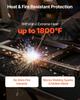 Carbon Felt Welding Blankets, 2-Pack 508mm X 914mm Flame Retardant Welding Blanket, Up To 1800°F Heat Resistant Safety Protection Blanket, 3.5mm