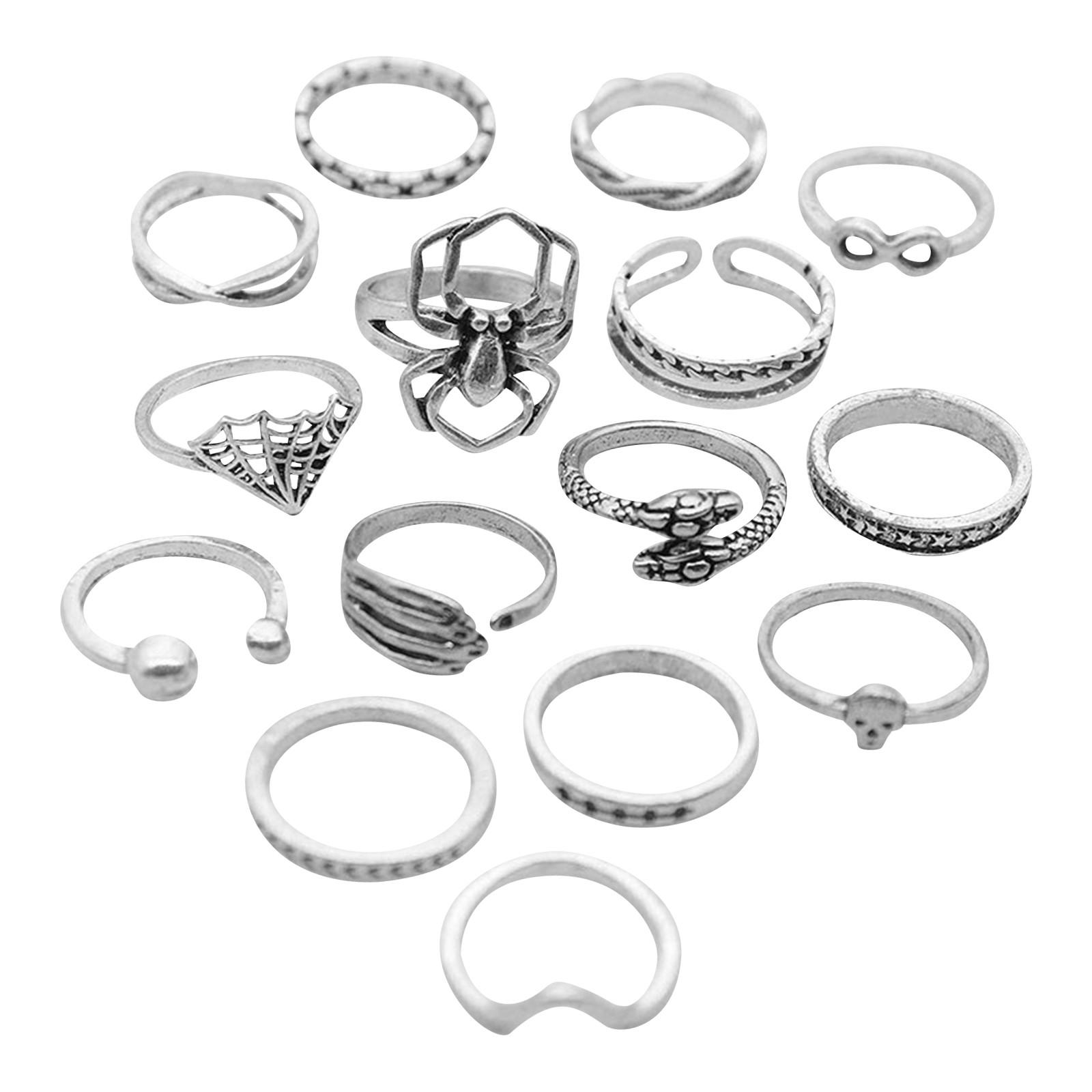 

Черный агат бриллиант ретро властная пара большой бриллиант средний палец указательный палец подвижный рот One Size чёрный