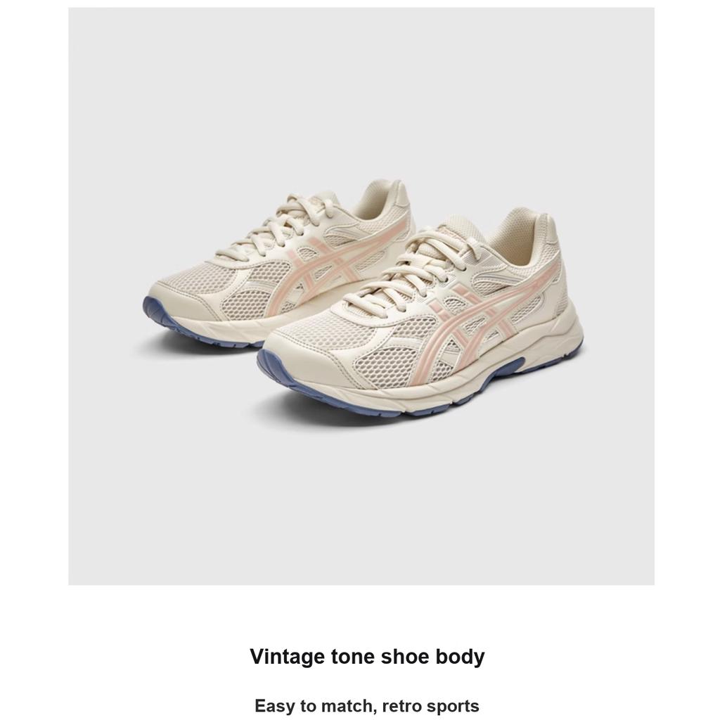 Asics Kinder Gel-Contend Gs Bequeme Vielseitige Rutschfeste Stoßdämpfende Low-Top Laufschuhe Kinder Laufschuhe Beige 1014A371-021