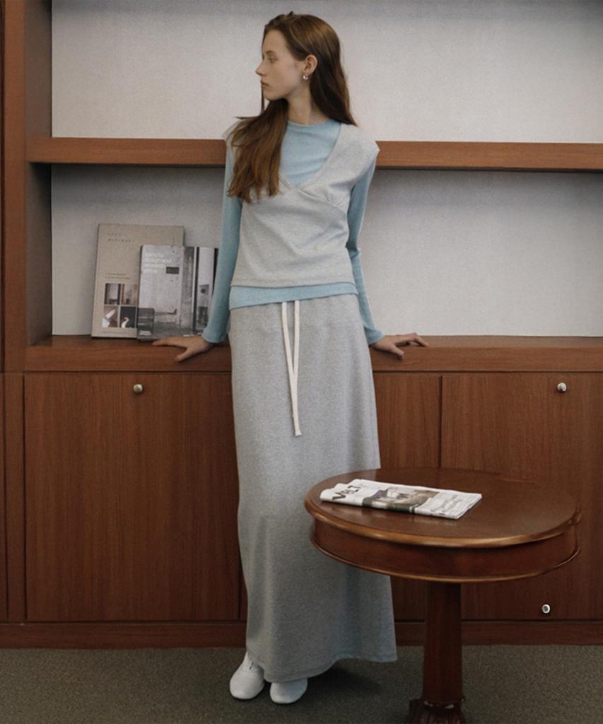 Kwinseulaebis Scent Maxi Cotton Banding Skirt