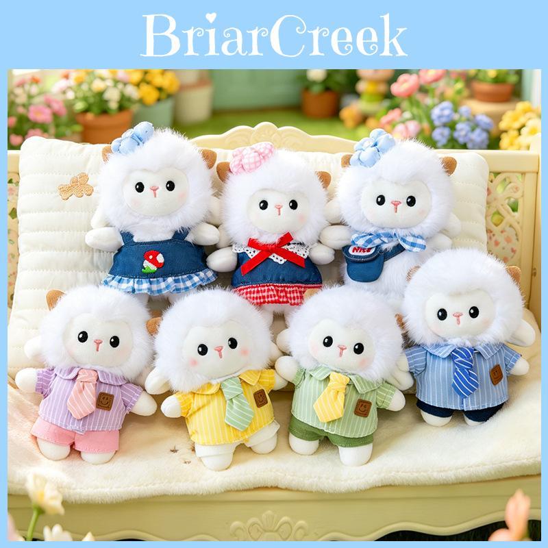 Cartoon Sheep Plush Toy With Pp Cotton Filling For Bag Charm And Collectors