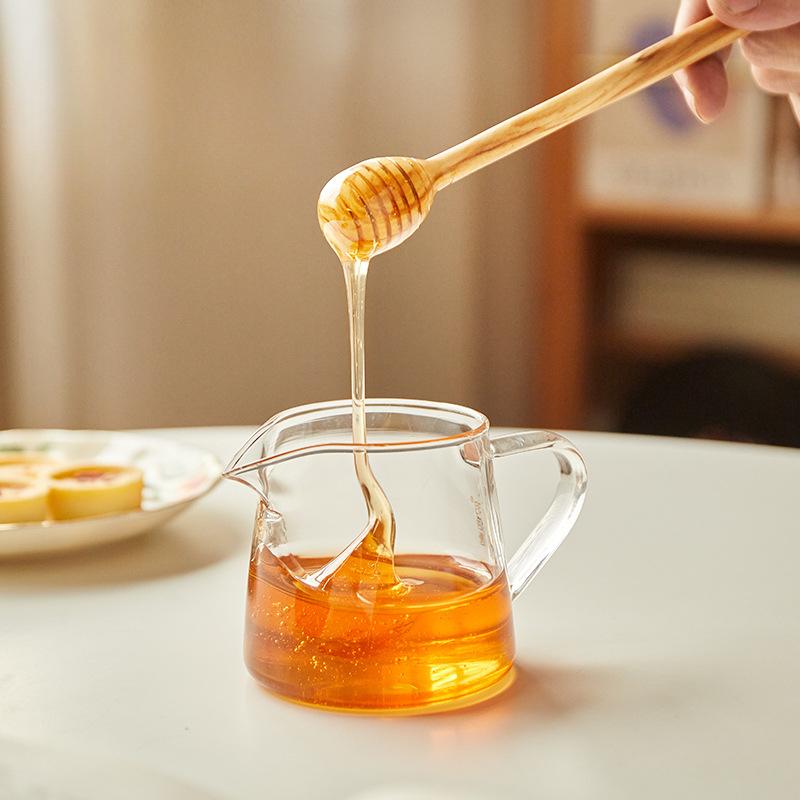 1 STK Hochwertiger Olivenholz-Honiglöffel Massivholz-Honigextraktor Marmeladen-Speziallackfrei Wachsfrei Mischlöffel Küchenhelfer