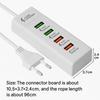USB 3.0 Charging Electrical Socket Fast Charging Extension Cable Socket Universal Charger Station