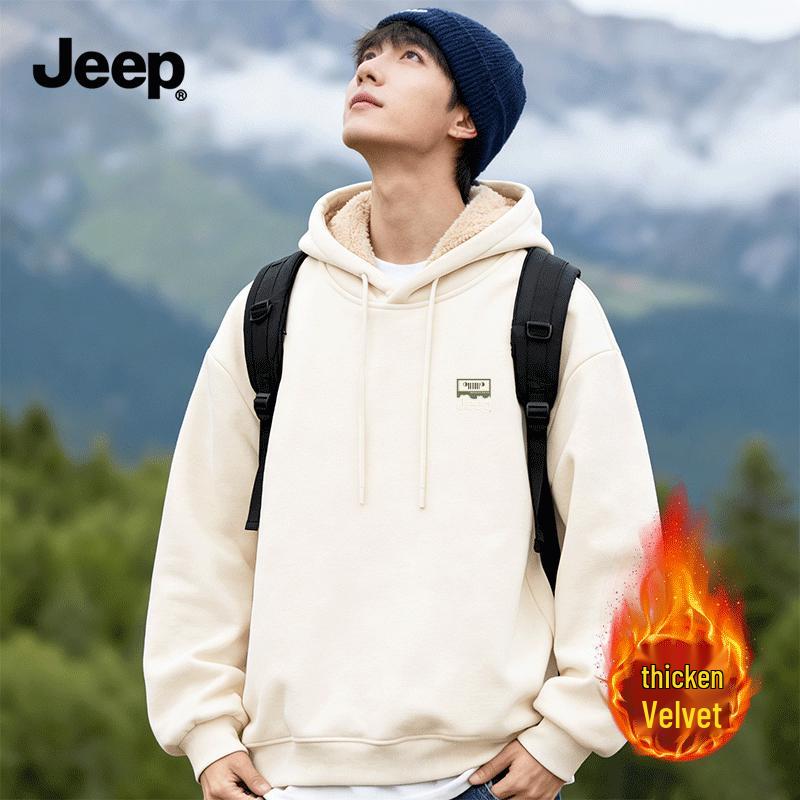 JEEP Men s Winter Fleece Hooded Sweatshirt 5XL
