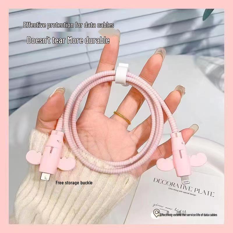 Little Angel Cable Protector: Anti-Breakage Charging Cable Guard for Mobile Devices