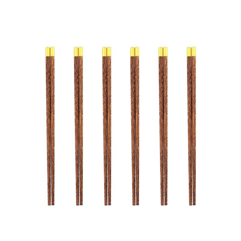 Shangheng Natural Wood Chopsticks Set (10 Pairs)