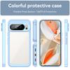 For Google Pixel 10 Pro XL Back Cover WANLONFENG XC Series TPU Acrylic Phone Case with Tempered Glass Film