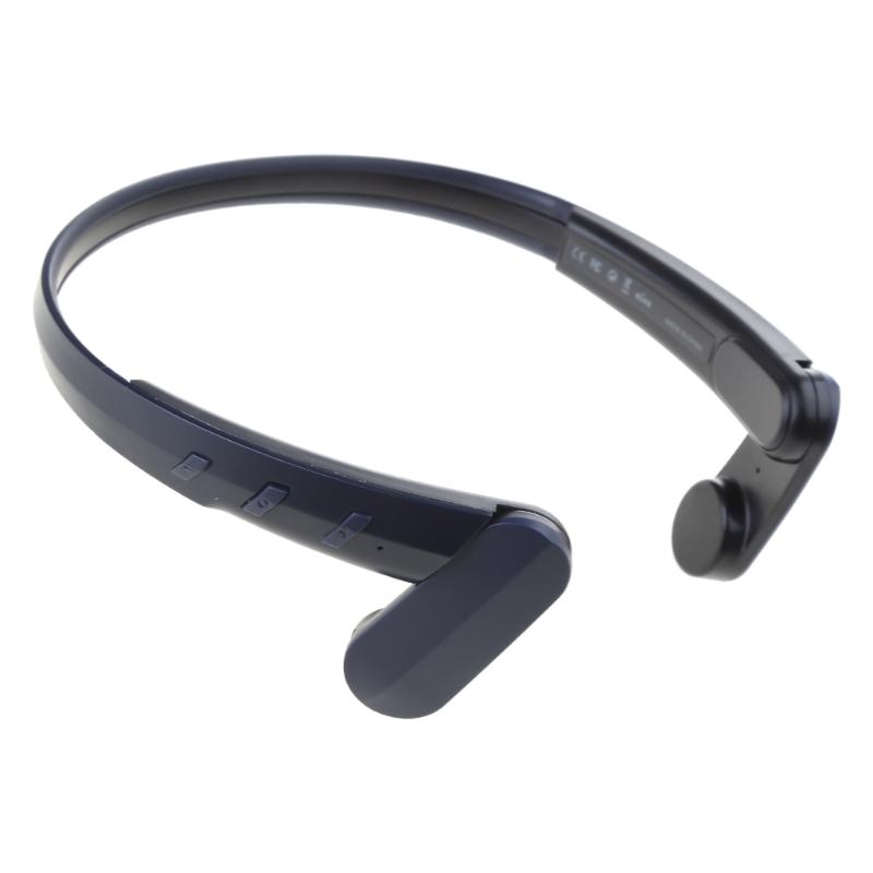 

Wireless Headset Bluetooth-compatible 5.2 Bone Conducting Equipment Outdoor Sports Stereo Waterproof Microphone синій