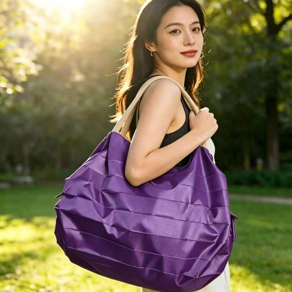 Foldable Japanese-Style Eco-Friendly Travel Shoulder Bag