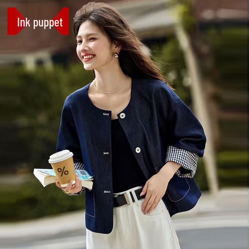 Women s Fashion Denim Short Coat L
