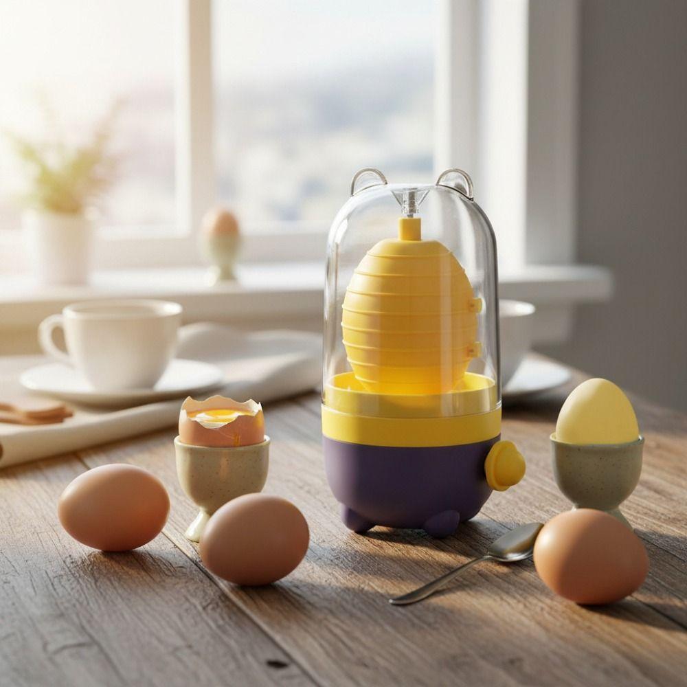Hand Pull Design Egg Scrambler Mix Evenly Egg Spin Device Manual Egg Yolk Mixer Hard-boiled Egg