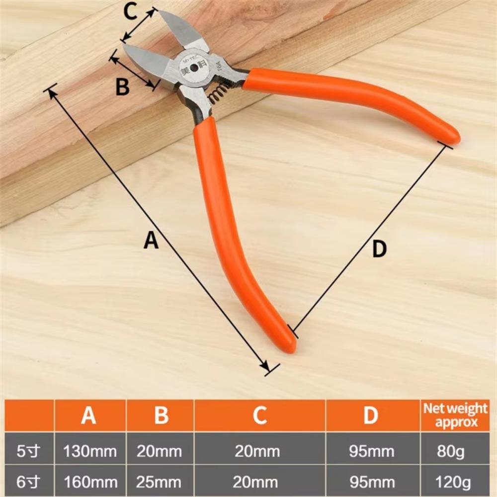 5/6inch Diagonal Pliers Multi Functional Electrical Wire Cable Cutters Cutting Side Snips Flush Nipper Hand Tools