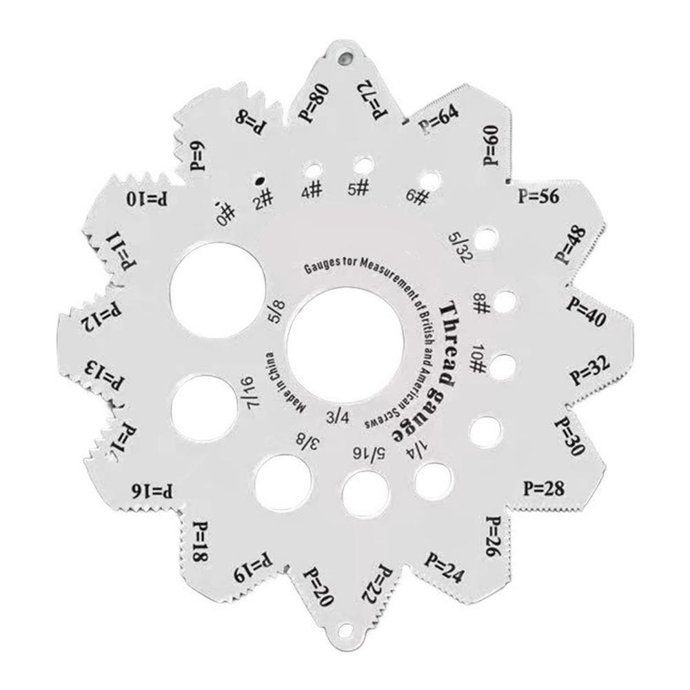 Thread Screw Measurement Ruler Caliper Thread Screw Diameters Caliper Metric Gauge Tool 304 Stainless Steel Thread Gauge