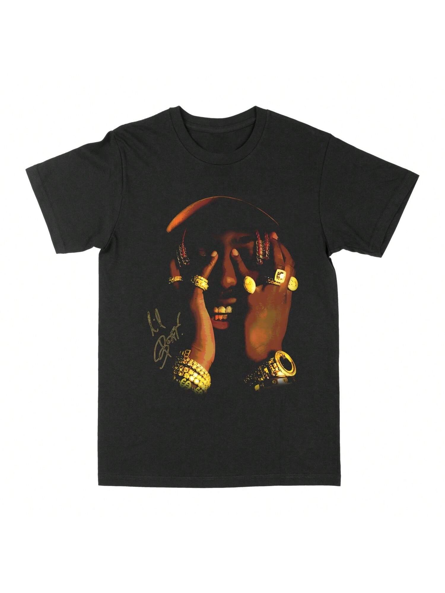 Summer West Coast Hip Hop Rap Vintage Vintage Cotton T-Shirt Breathable S разноцветный