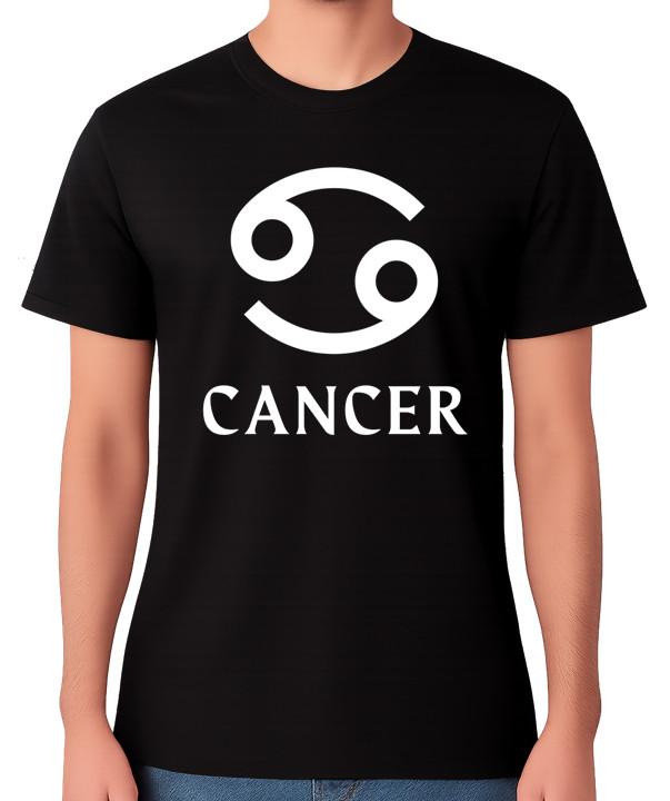 Cancer Zodiac T-Shirt Astrology Star Sign Horoscope Gift Unisex Tee S разноцветный