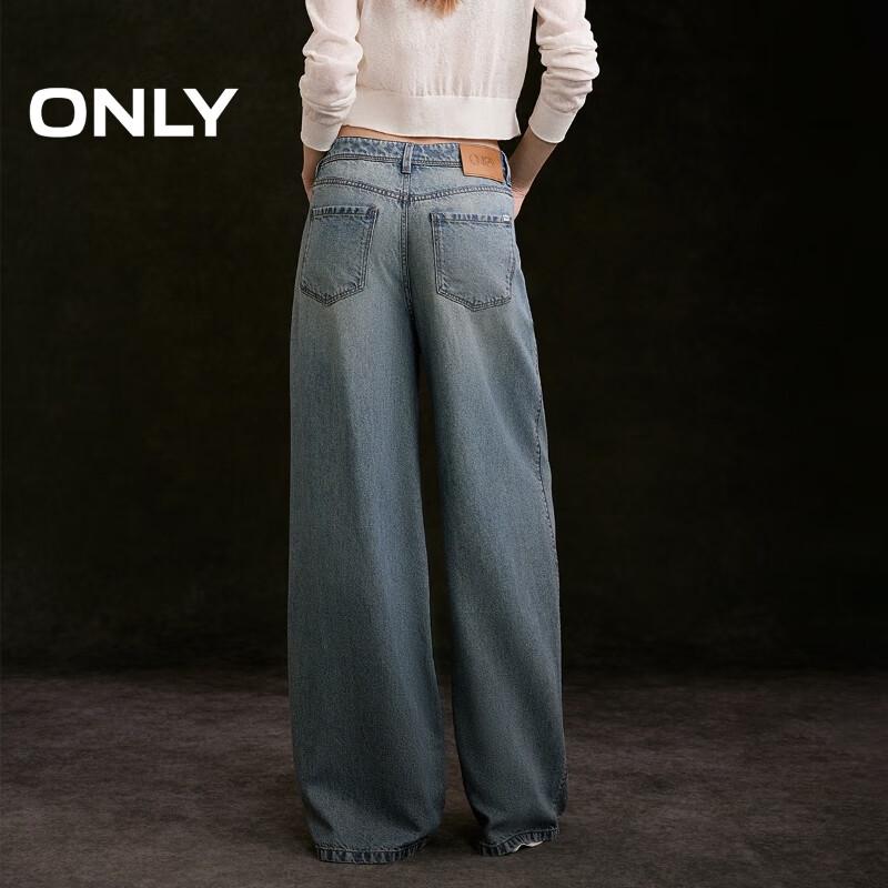 ONLY Women's Lyocell High-Waist Loose Straight Jeans