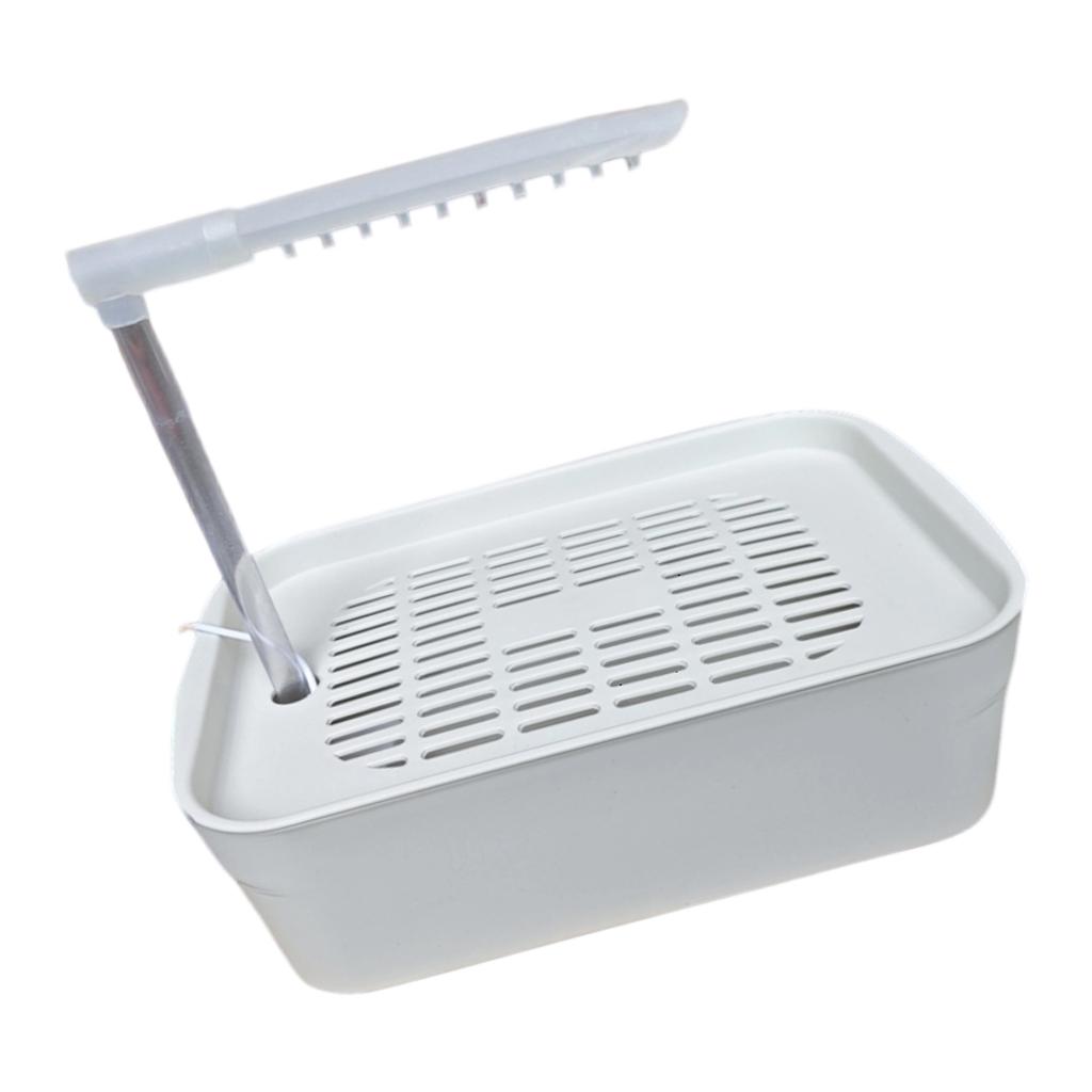 Electric Bird Bathtub USB Powered Parrots Shower Basin for Home Bird Feather Caring Supply with Easy Control Water Flows