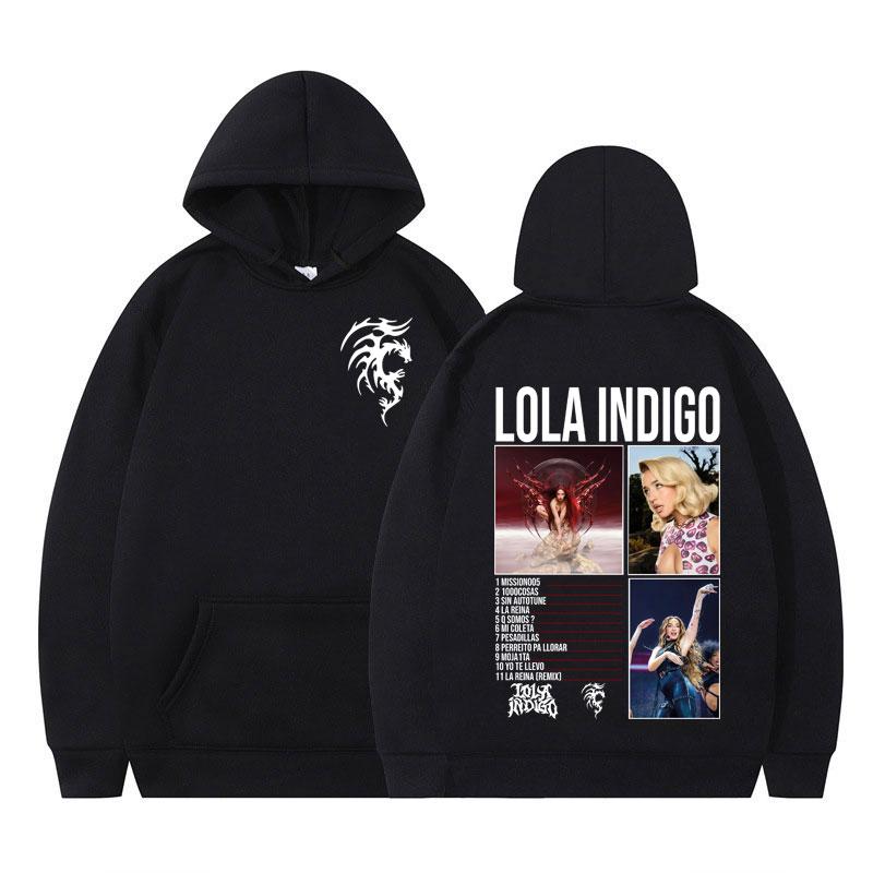 

Lola Indigo Tour 2025 Vintage Hoodie Men Women Fashion Oversized Long-sleeved Tracksuit Thick Aesthetic Trendy Harajuku Pullover 3XL