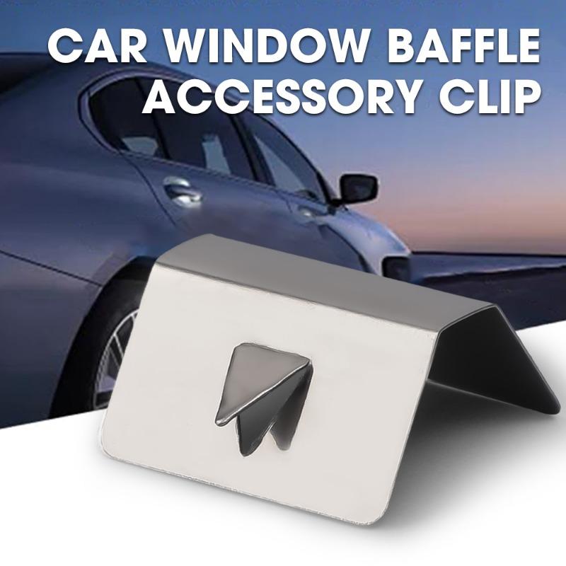 1-8pcs Wind Rain Deflector Fitting Clips Stainless Steel Replacements For Heko G3 SNED Clip Car Window Deflectors
