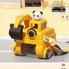 Boys' Excavator Engineering Vehicle Straw Water Cup Spring and Summer New Style Backpack Water Bottle Children's Drinking Cup