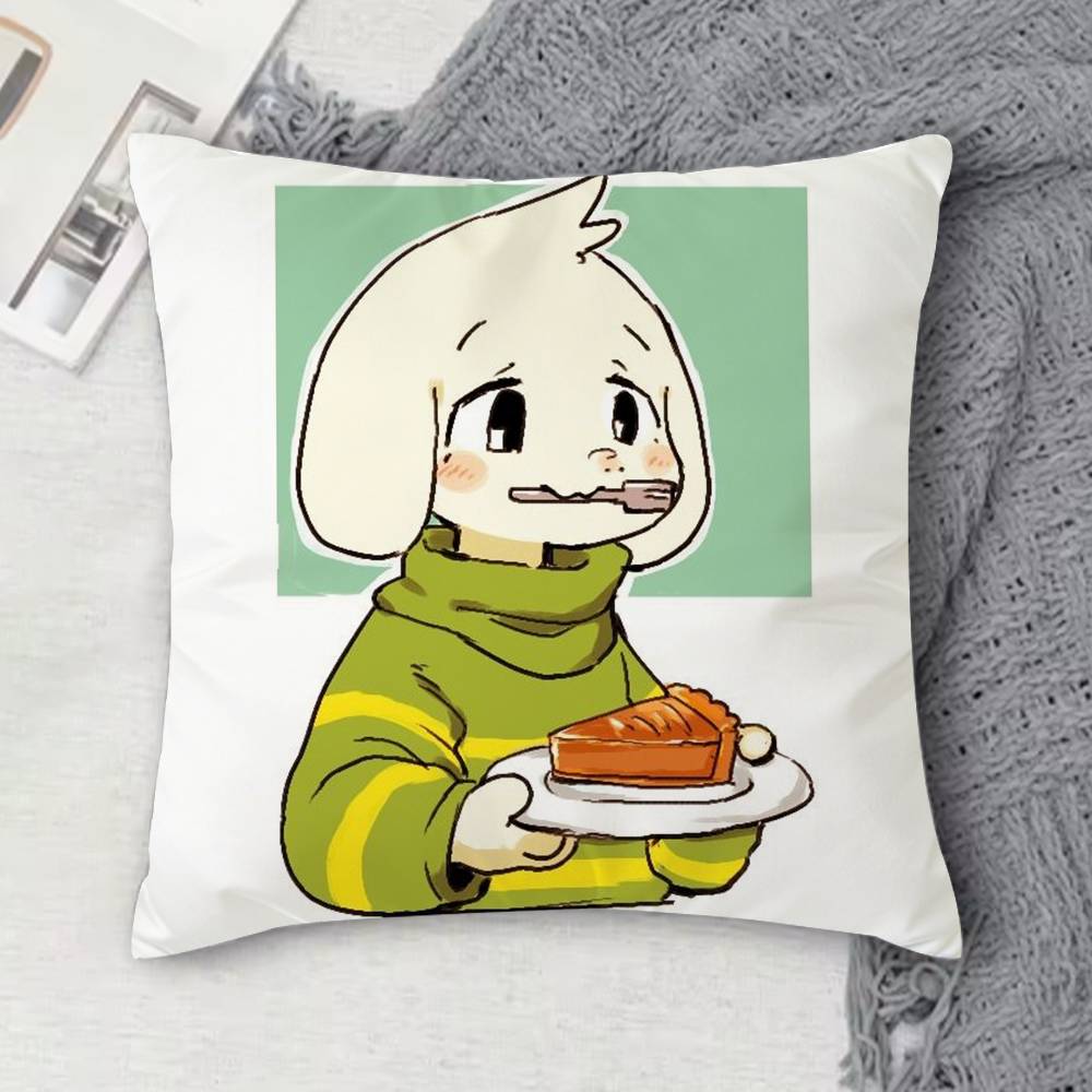 UUndertale Doublesided Printed Square Decorative Cushion Cover for Sofa Living Room Home Decor
