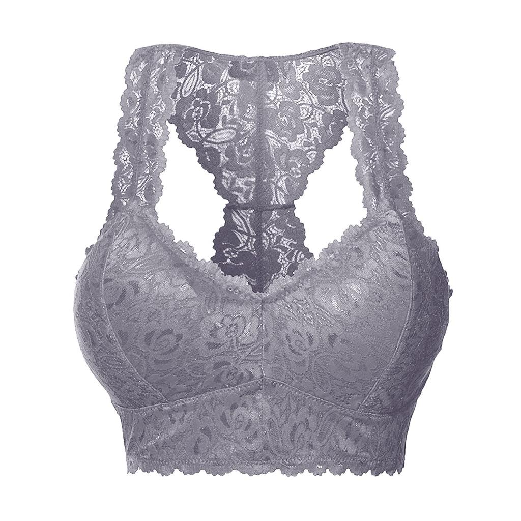 Women Solid Color Vest Crop LaceCamisole Lingerie Sexy V-Neck Underwear