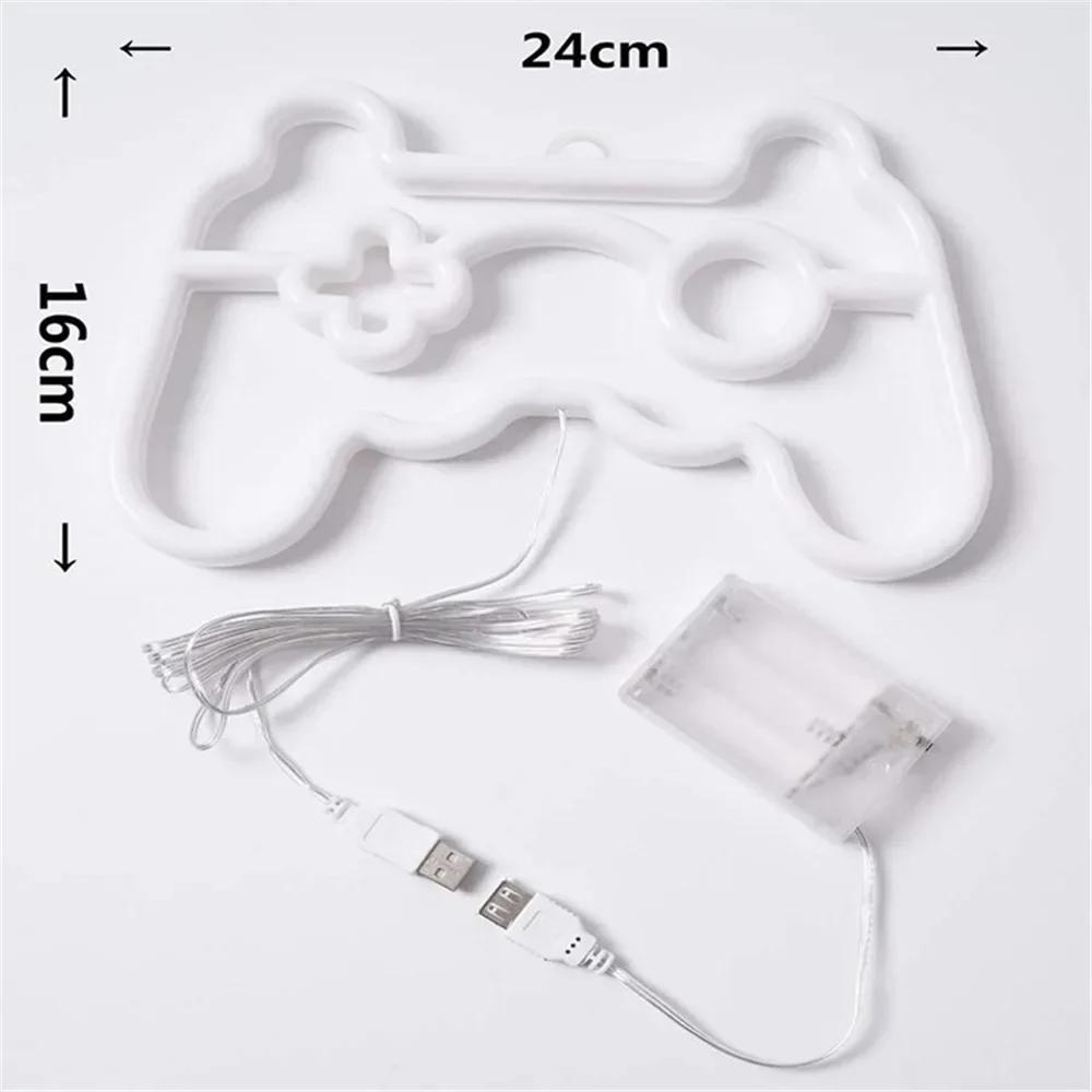 Gamepad Neon Sign for Gamer Room Wall Home Decoration Blue LED Night Light Playstation bar Game hall Lamp Cool Gifts