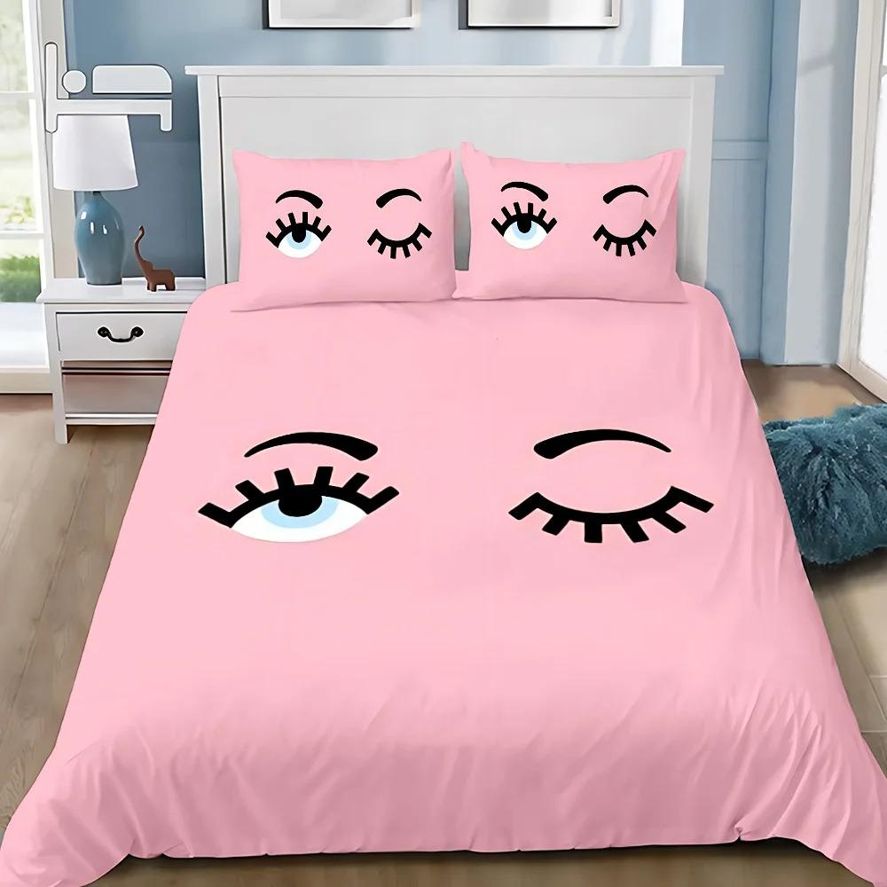 Eyes LOGO Duvet Cover Pillowcase Bedding Set F-Ferragnis Adult Boy Girl Bedroom Decoration Children Single Double Large Size