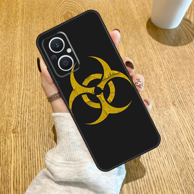 Biohazard Symbol Logo Funda For OPPO Reno 13 F 14F 12F 11F 8T 7 8 Lite 10 11 12 14 OPPO Find X5 X6 X8 X9 Pro Case