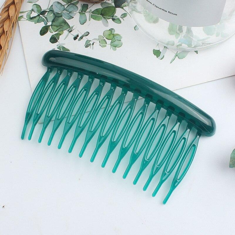 15 Teeth Matte Candy Color Hair Comb Clip Hair Styling Accessories Women Broken Hair Hairpins Headdress Wedding Hair DIY Jewelry
