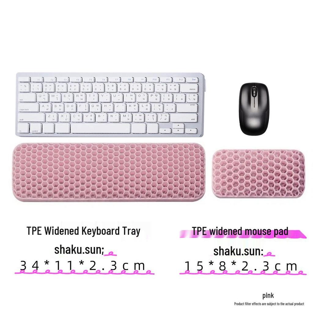 New Type Computer Keyboard & Mouse Pad with Soft, Non-Slip, Breathable Wrist Support